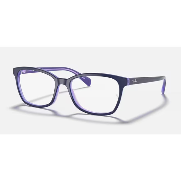 RAY BAN RB5362 POLISHED BLUE EYEGLASSES SUNGLASSES FRAMES (NO LENSES) W CASE - Picture 1 of 4